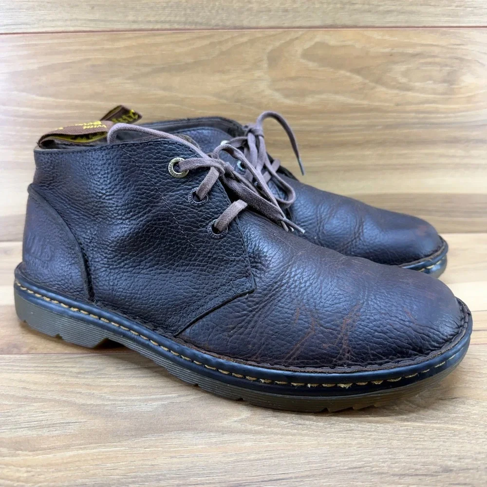 Dr Martens Sussex Chukka Desert Boot Mens 11 Brown Leather Casual Minimalist